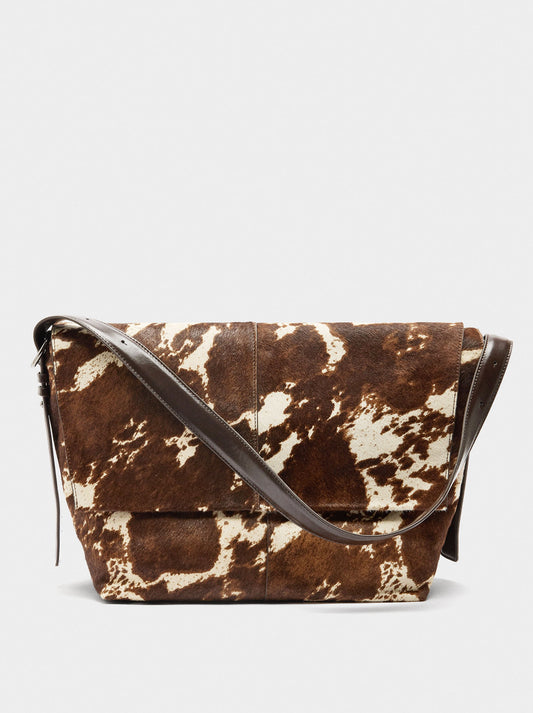 Shoulder Bag In Leather With Fur