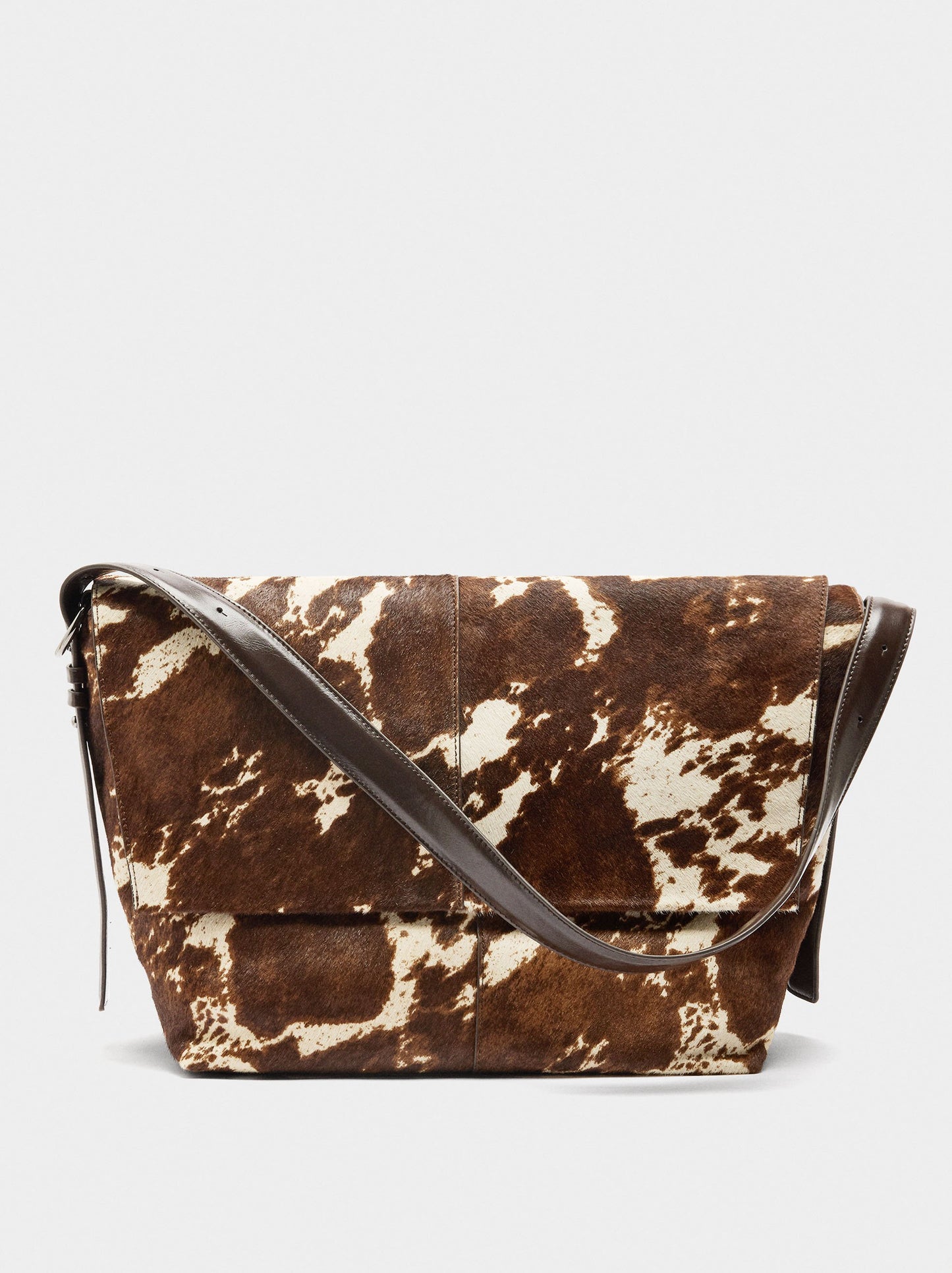 Shoulder Bag In Leather With Fur