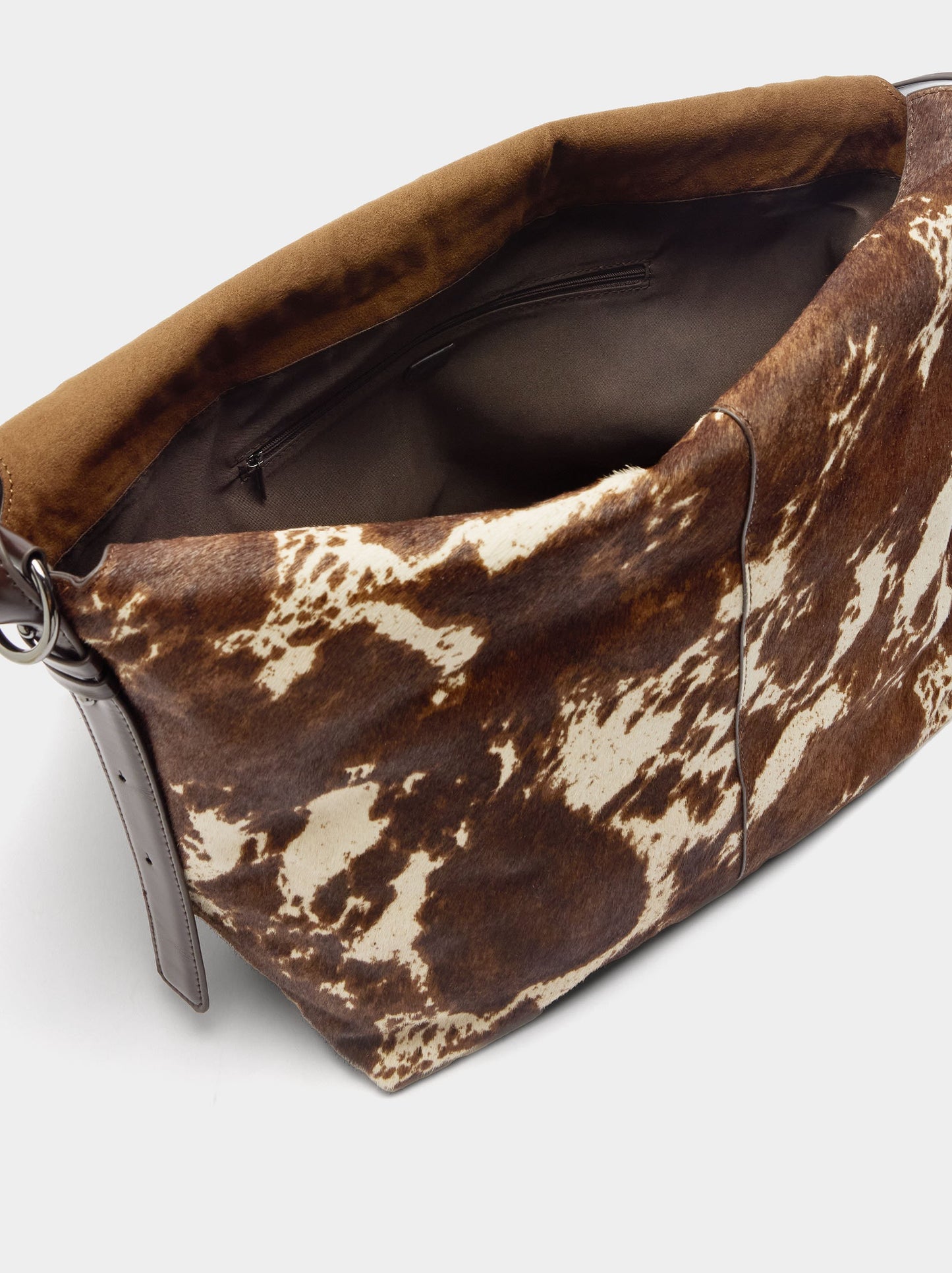 Shoulder Bag In Leather With Fur