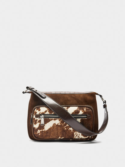 Crossbody Bag With Leather Details