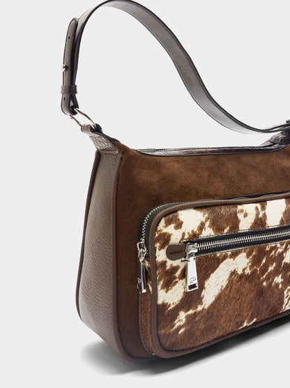 Crossbody Bag With Leather Details