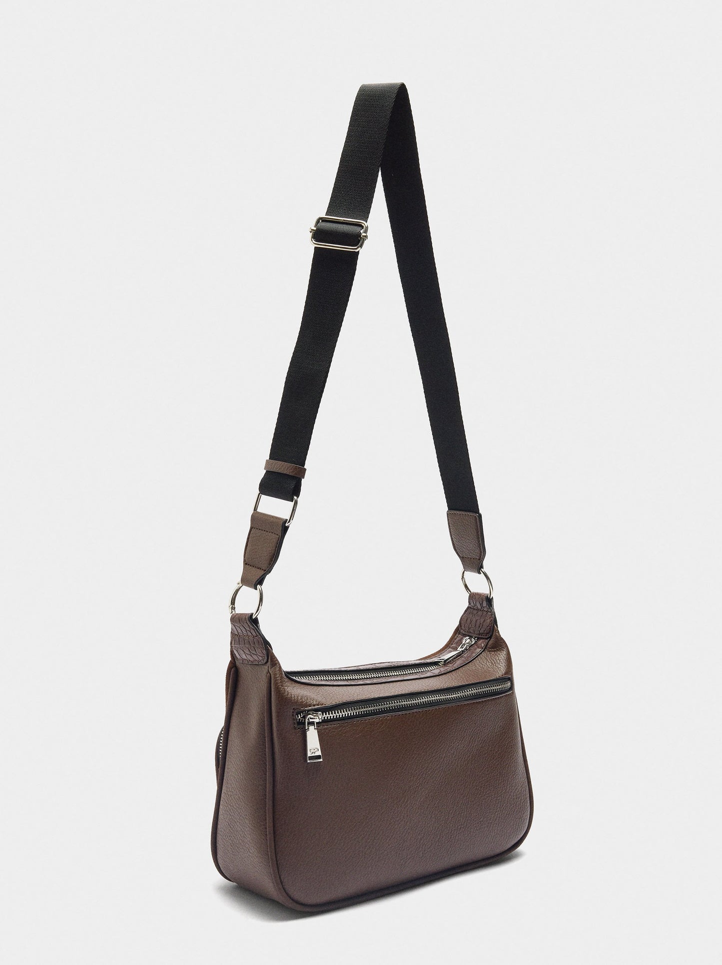 Crossbody Bag With Leather Details