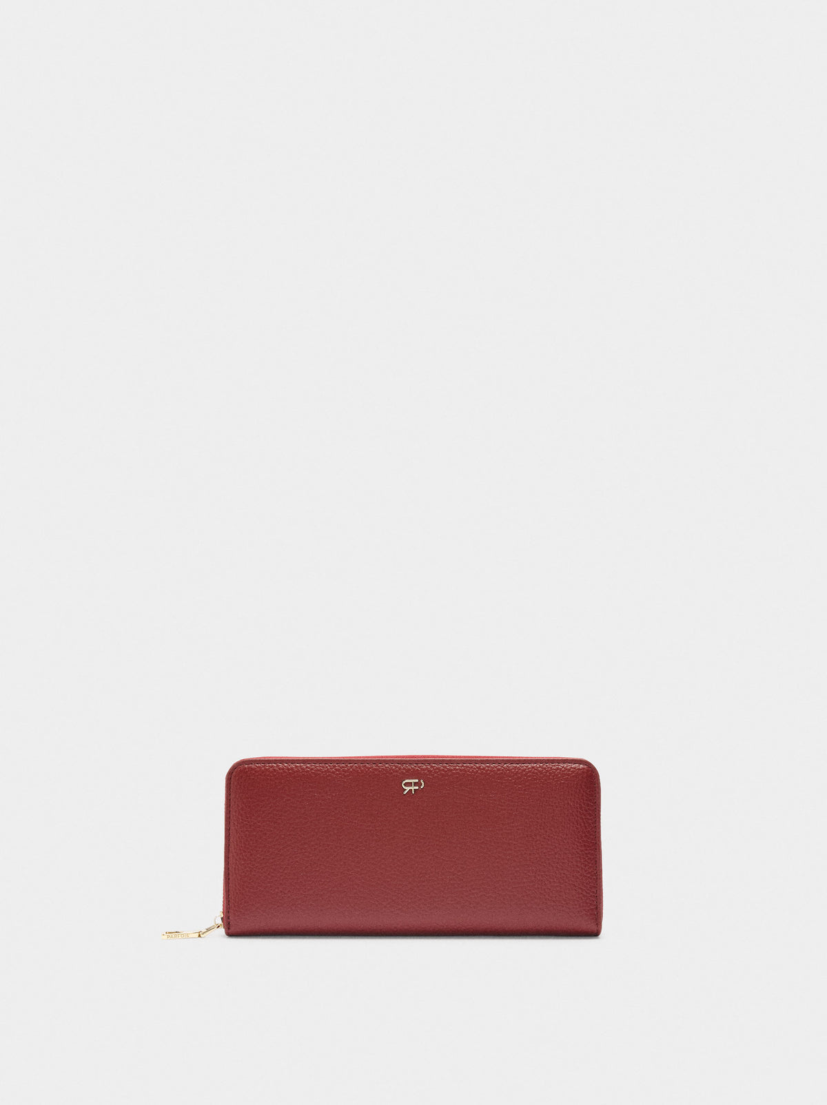 Wallet With Texture And Zipper Closure L