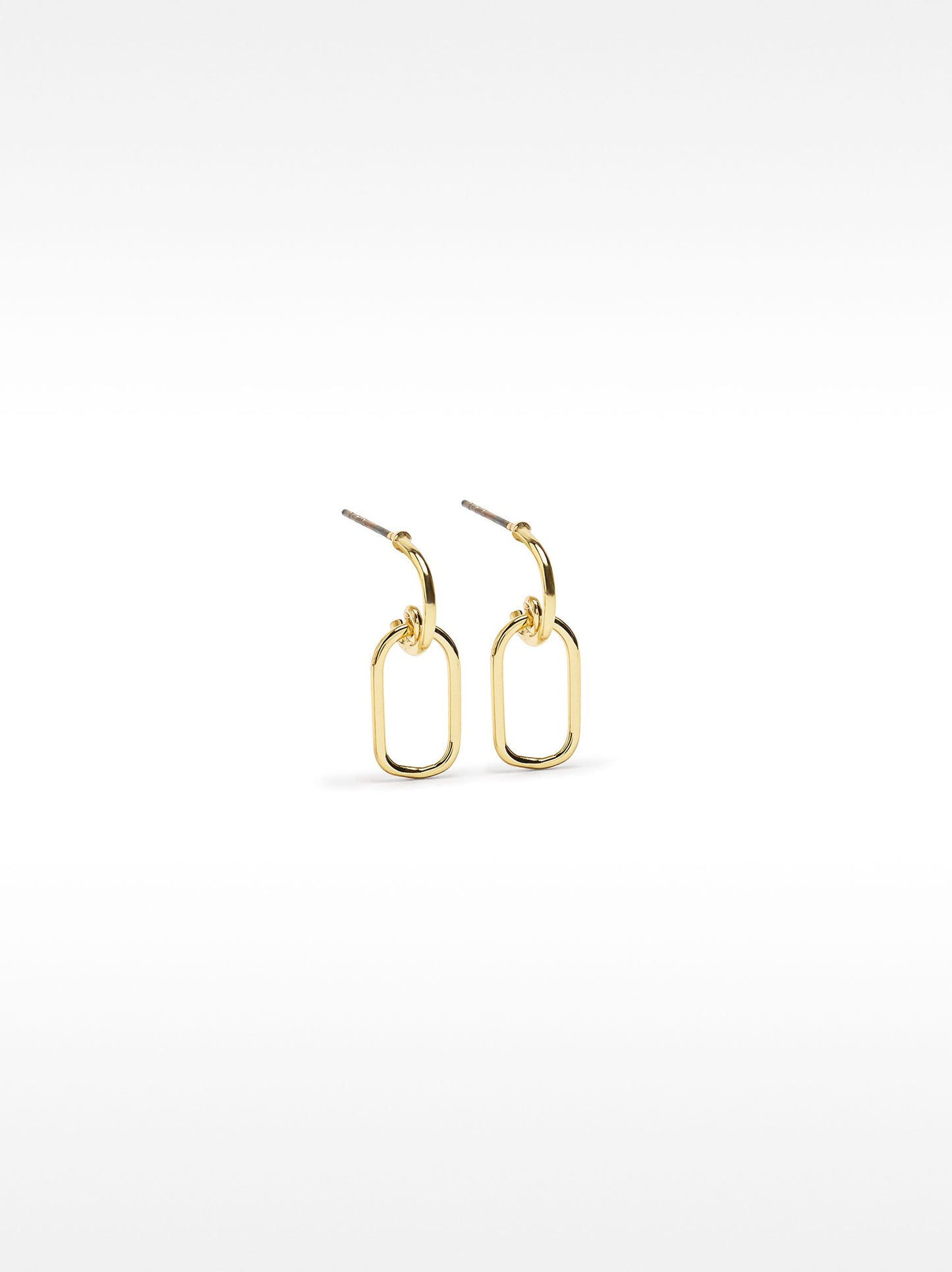 Open Golden Hoop Earrings
