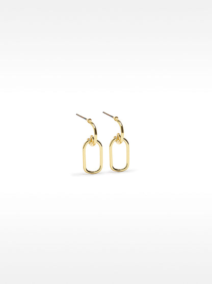 Open Golden Hoop Earrings