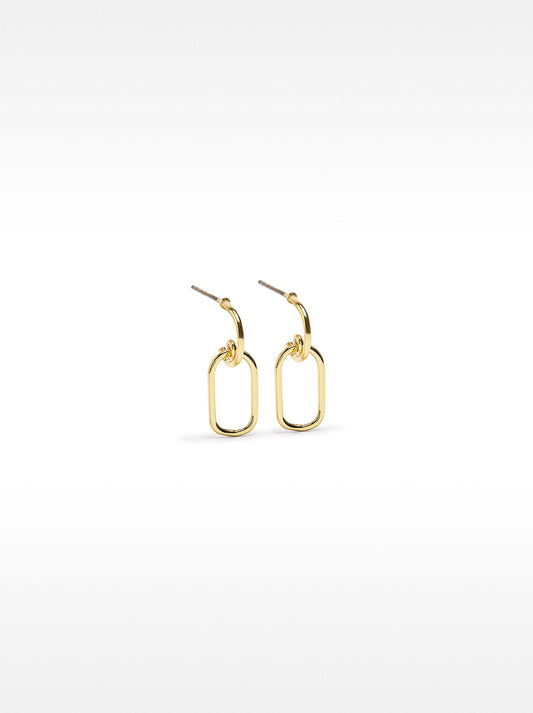 Open Golden Hoop Earrings