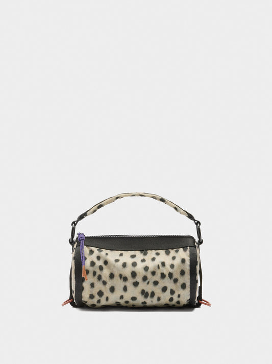 Animal Print Nylon Bowling Bag