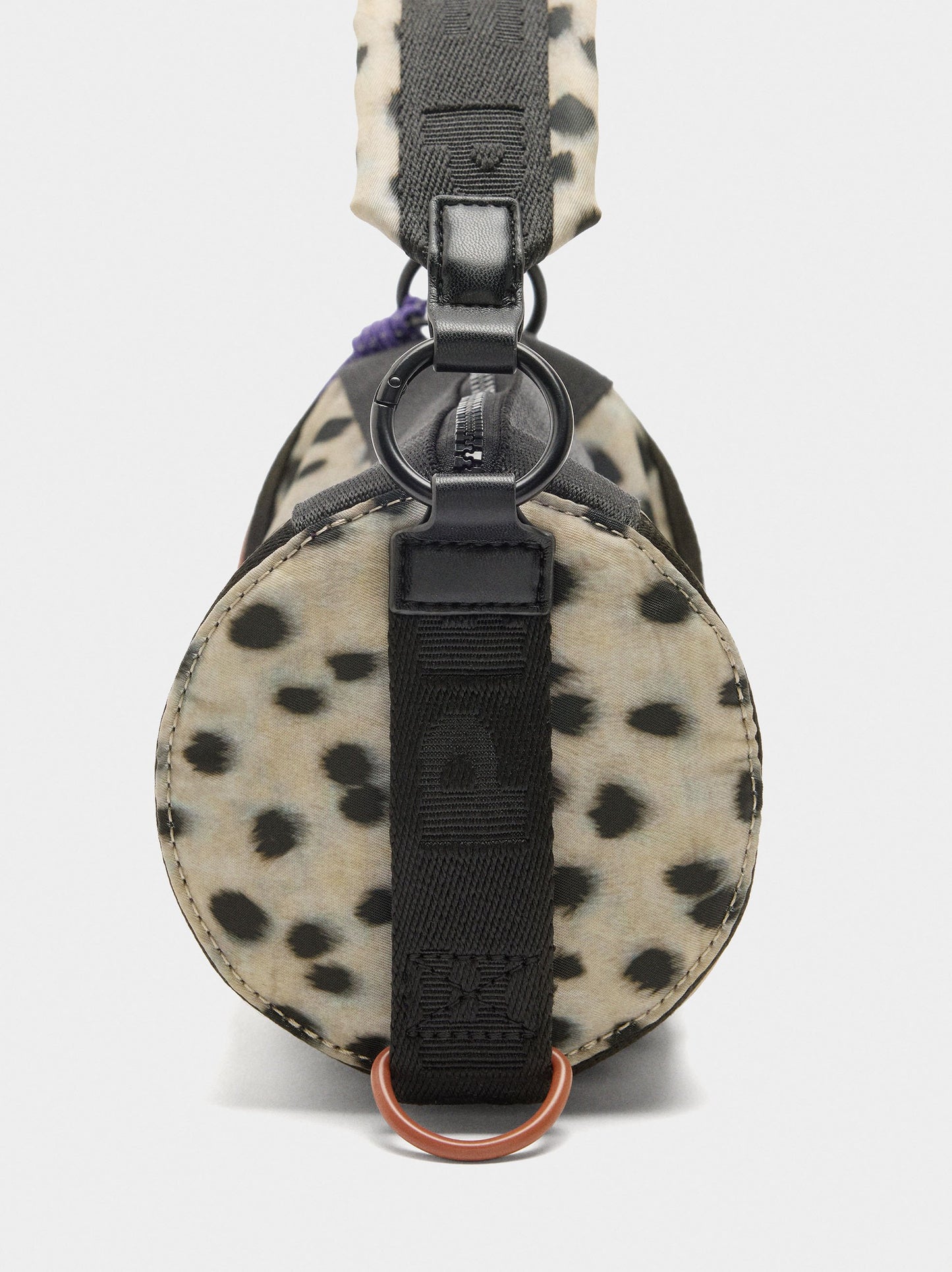 Animal Print Nylon Bowling Bag