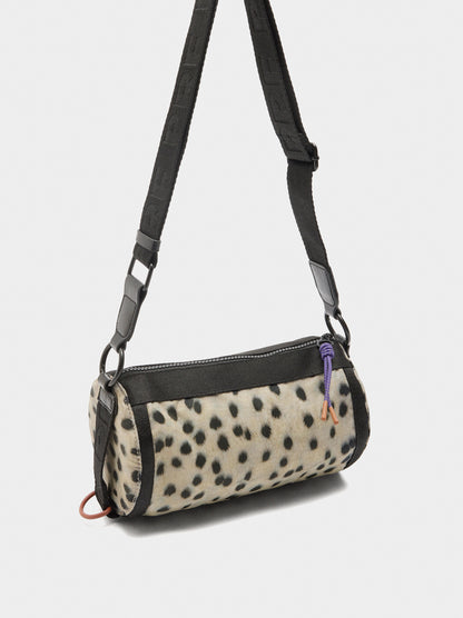 Animal Print Nylon Bowling Bag
