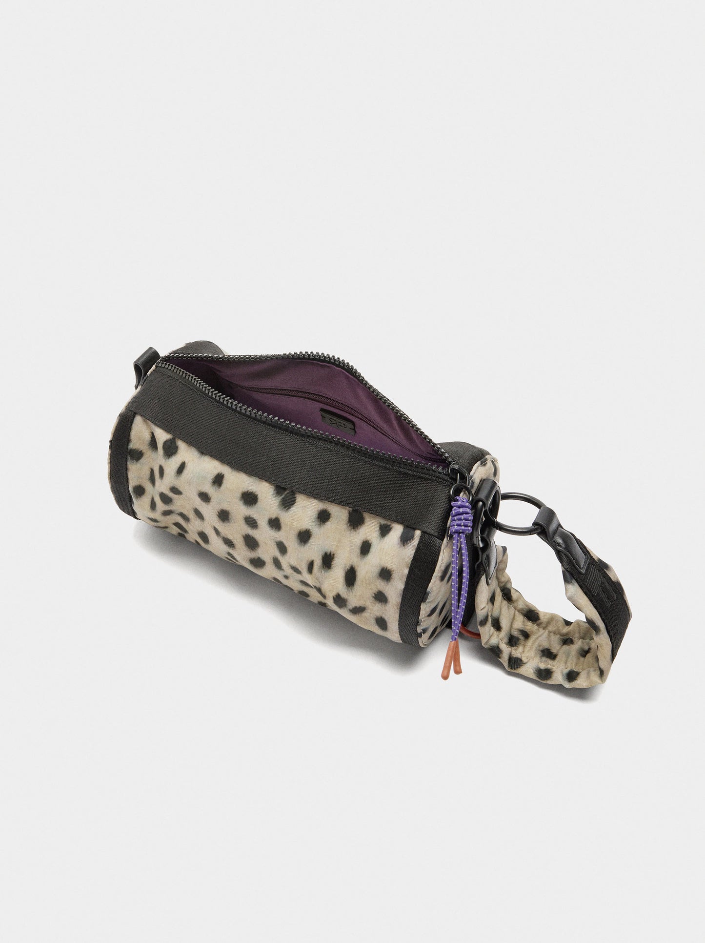 Animal Print Nylon Bowling Bag