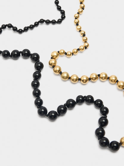 Bicolor Necklace With Two Turns