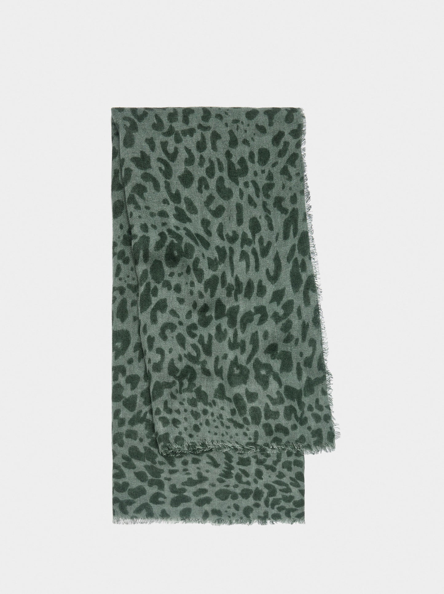 Printed Scarf With Linen