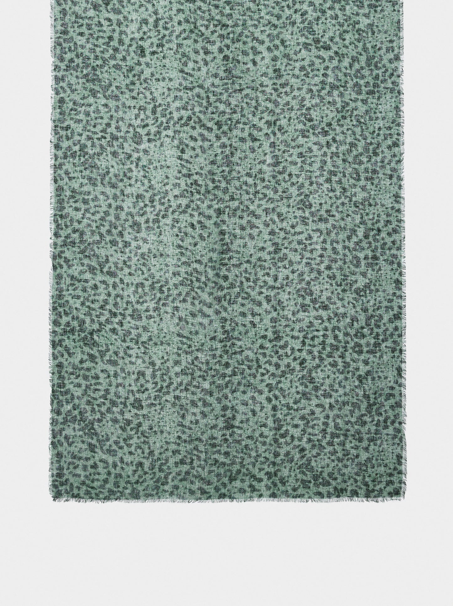 Printed Scarf With Linen