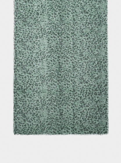 Printed Scarf With Linen