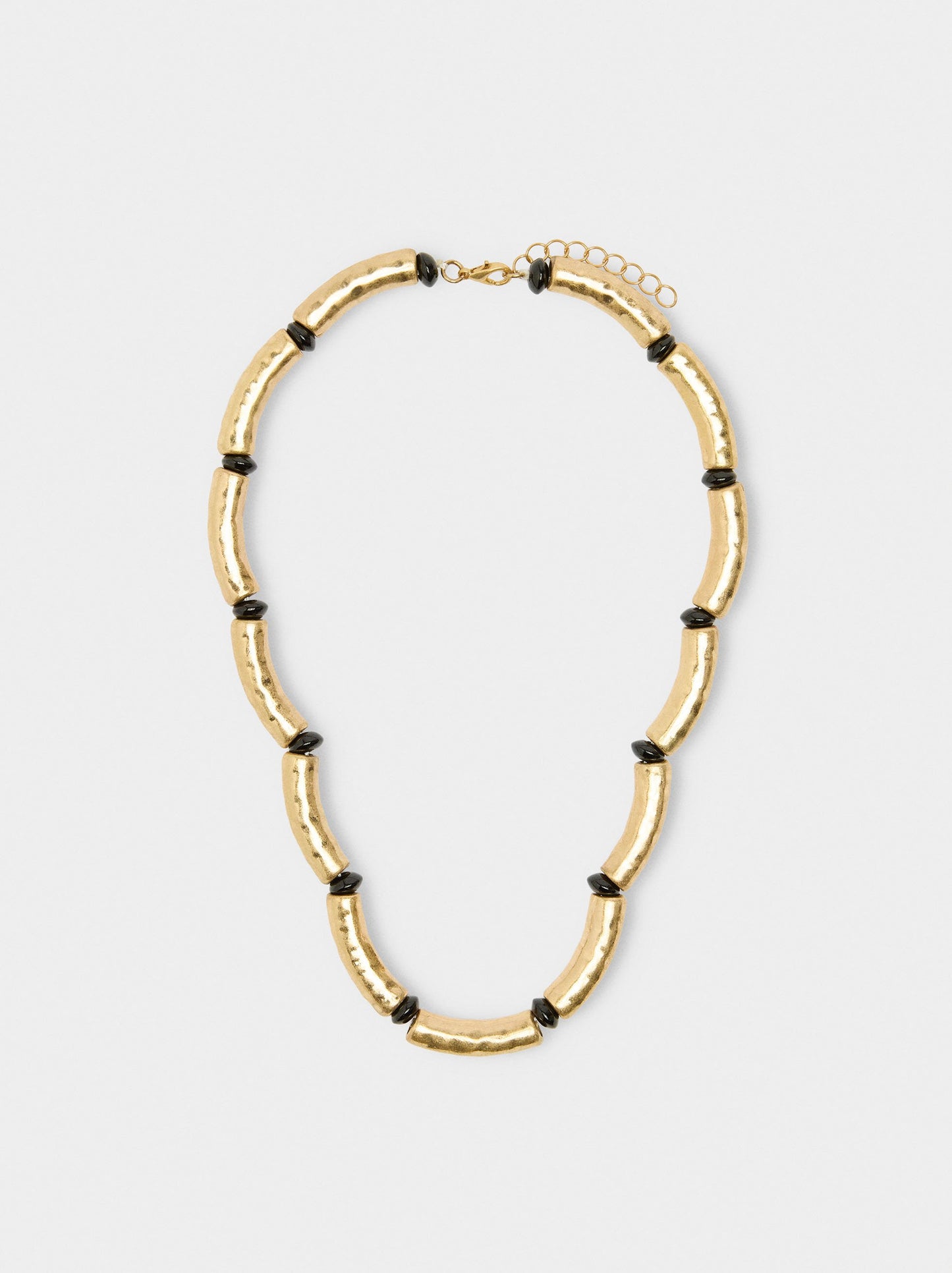 Short Segmented Tubular Necklace