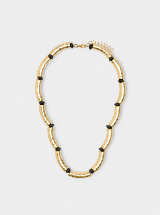 Short Segmented Tubular Necklace