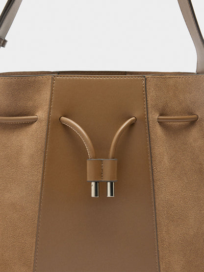 Bucket Bag With Leather M