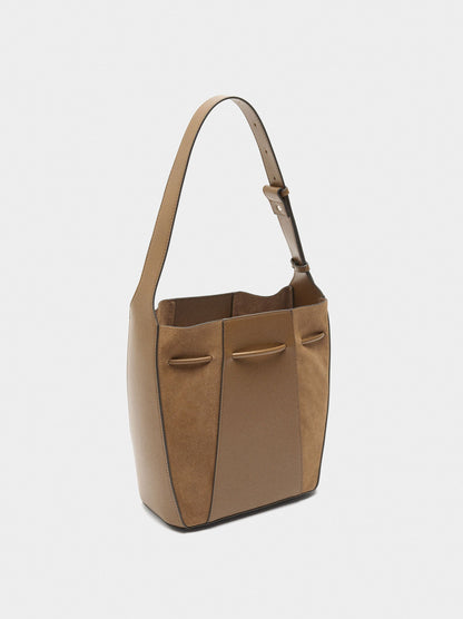 Bucket Bag With Leather M