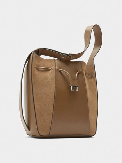 Bucket Bag With Leather M