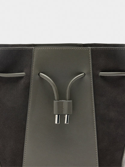 Bucket Bag With Leather M