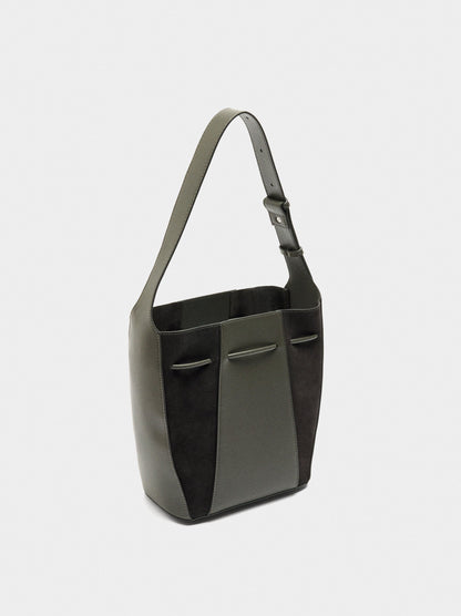 Bucket Bag With Leather M