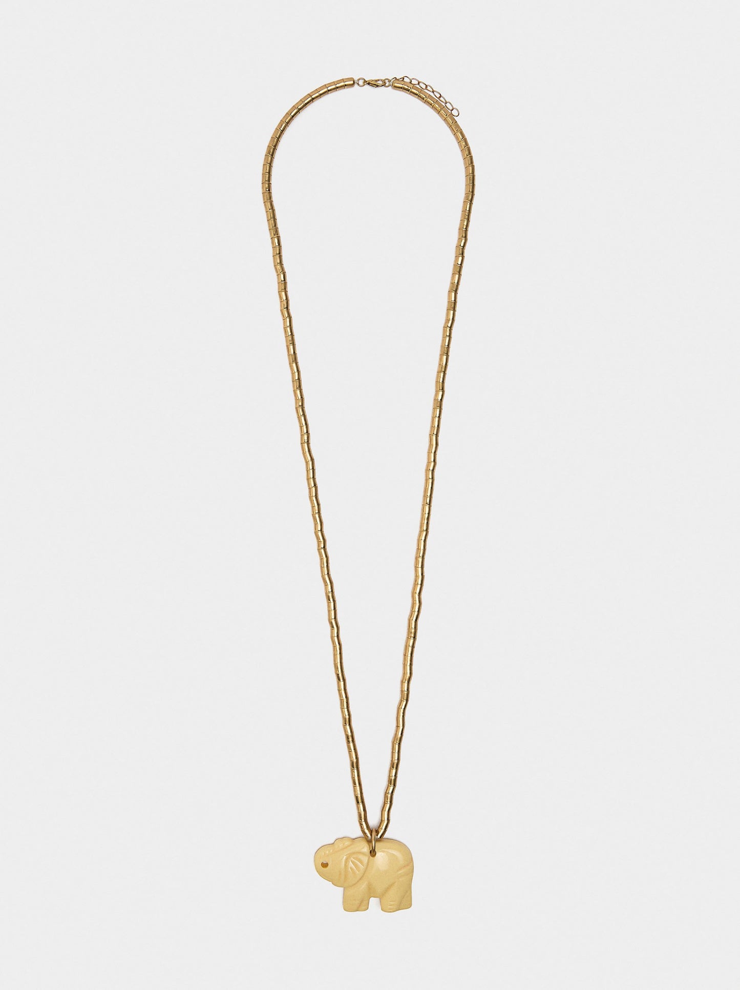 Long Necklace With Elephant Pendant