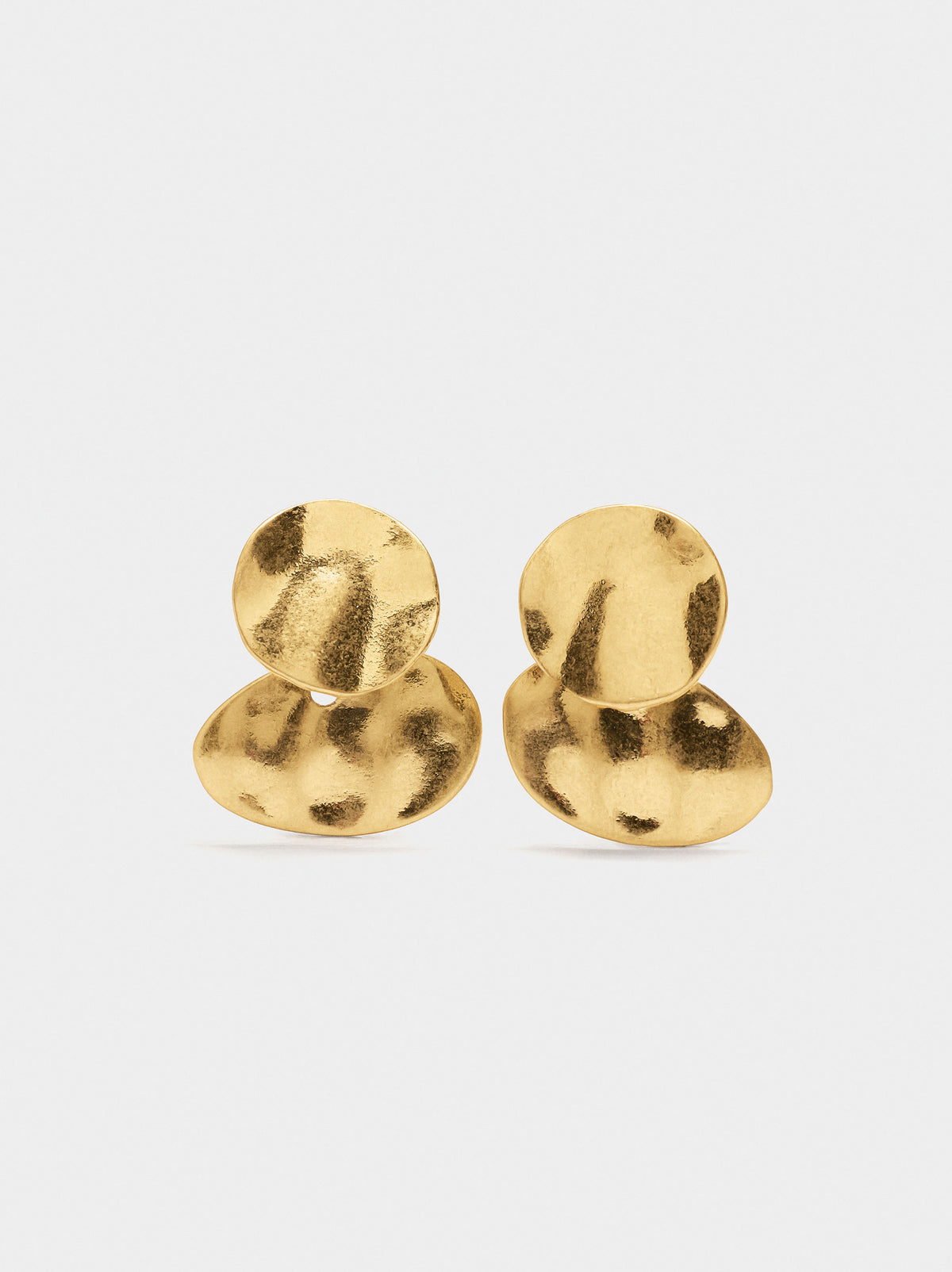 Short Round Earrings