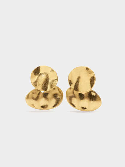 Short Round Earrings