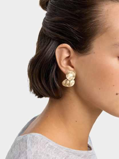 Short Round Earrings