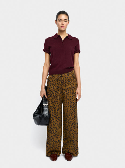 Animal Print Trousers 100% Cotton