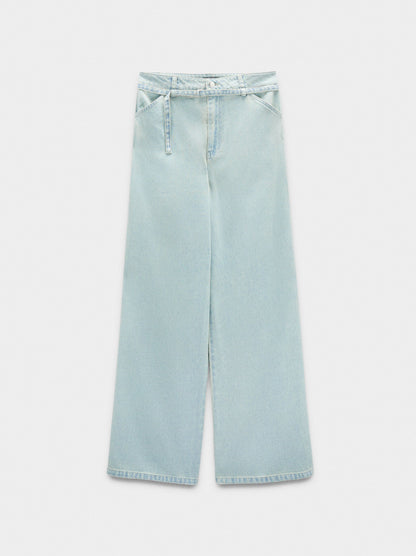 Straight Jeans With Belt