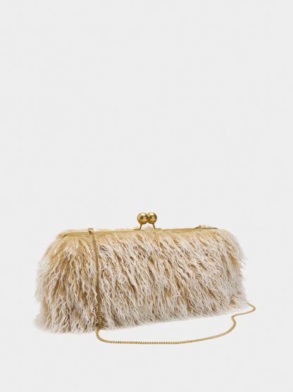 Party Bag With Fur Effect