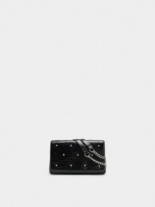 Double Shoulder Bag With Studs