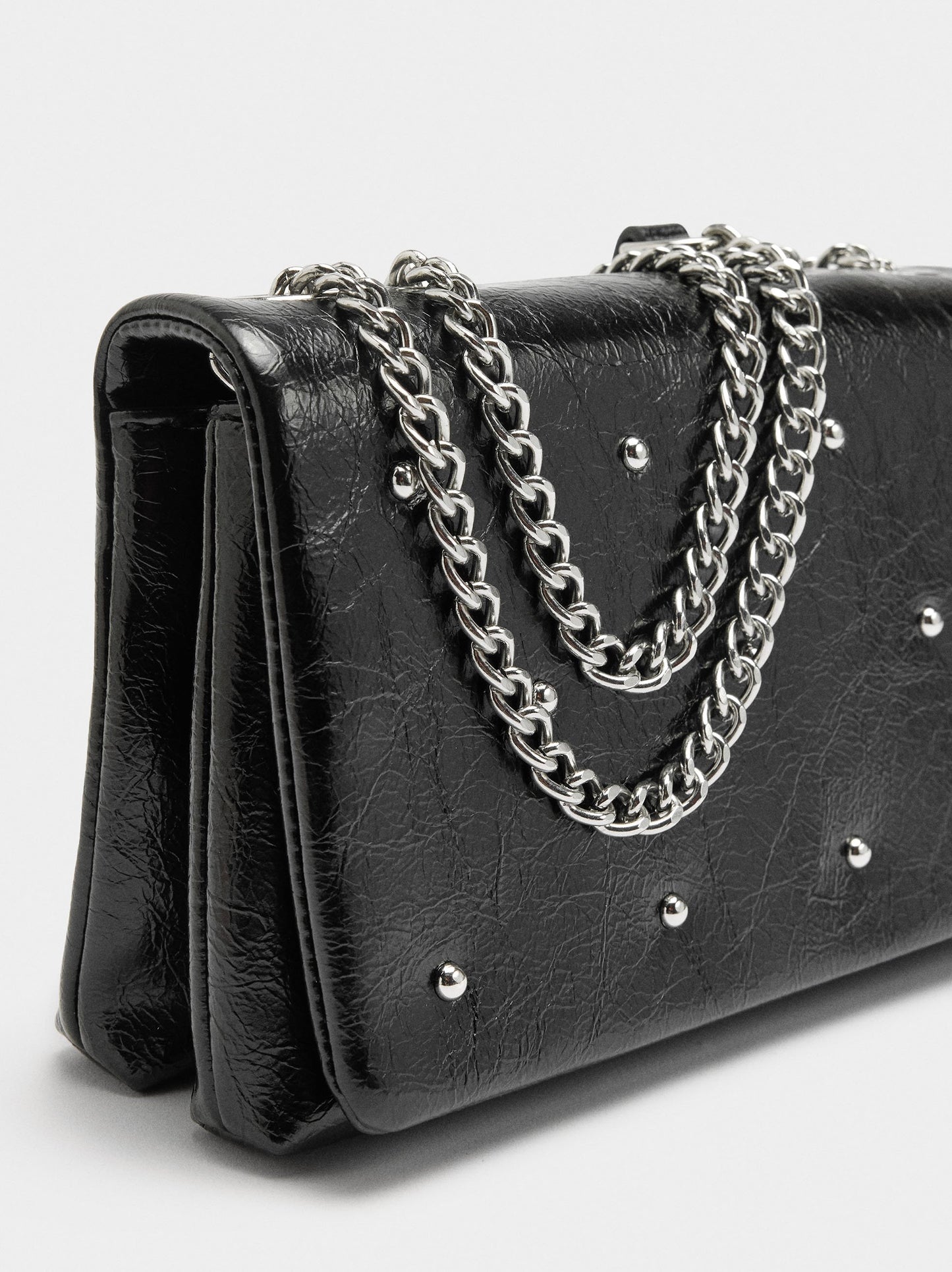 Double Shoulder Bag With Studs
