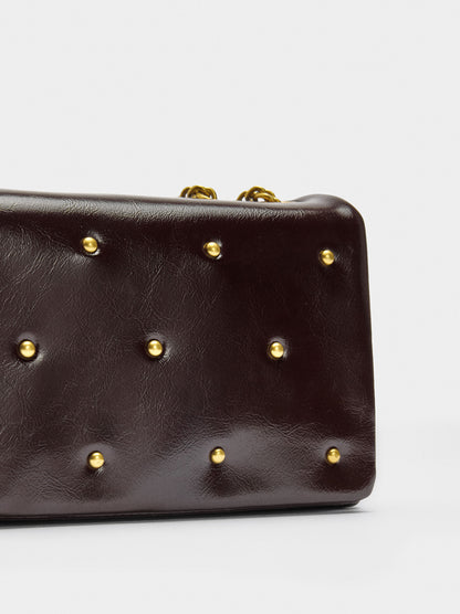 Double Shoulder Bag With Studs