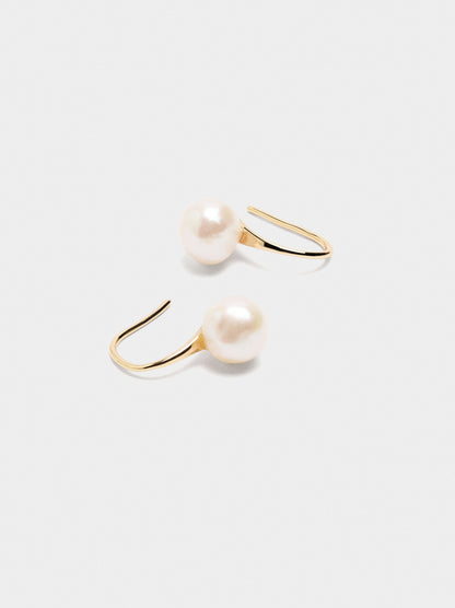 Short Earrings With Freshwater Pearls