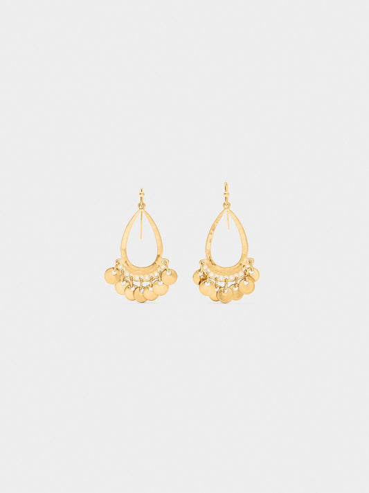 Drop Earrings With Medals