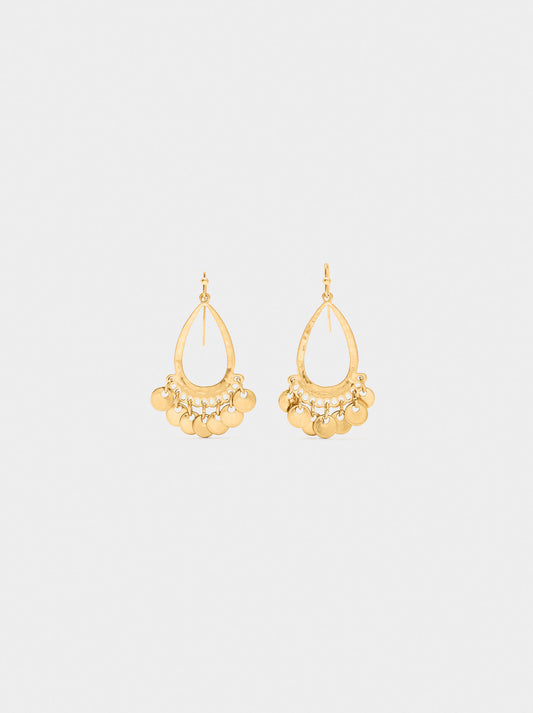 Drop Earrings With Medals