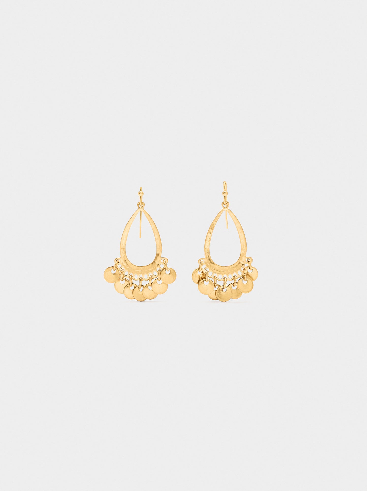 Drop Earrings With Medals