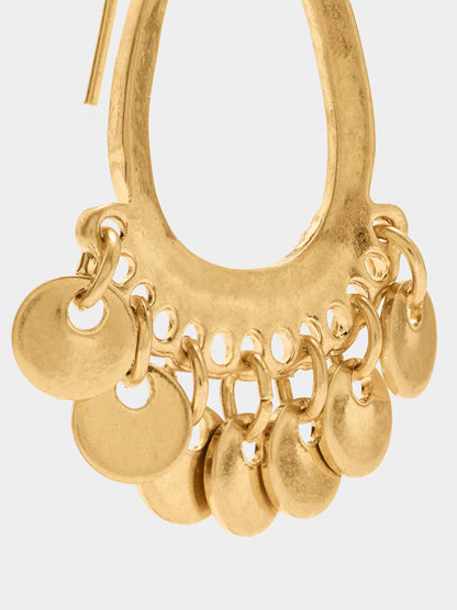 Drop Earrings With Medals