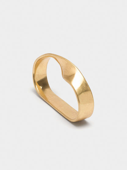 Double Ring With Twisted Effect