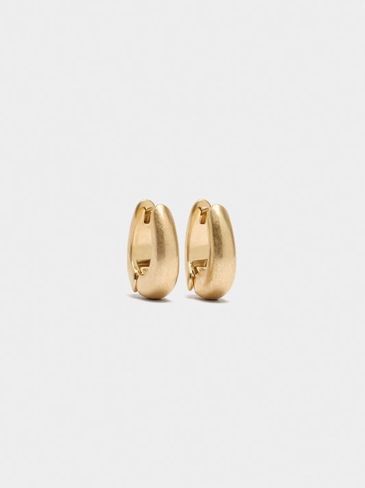 Elongated Hoop Earrings