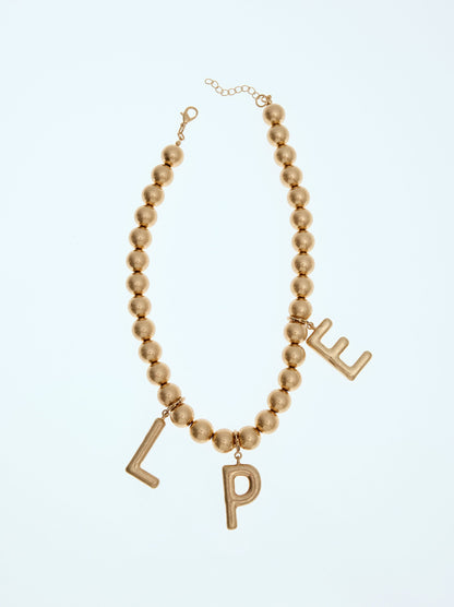 Short Necklace With Beads