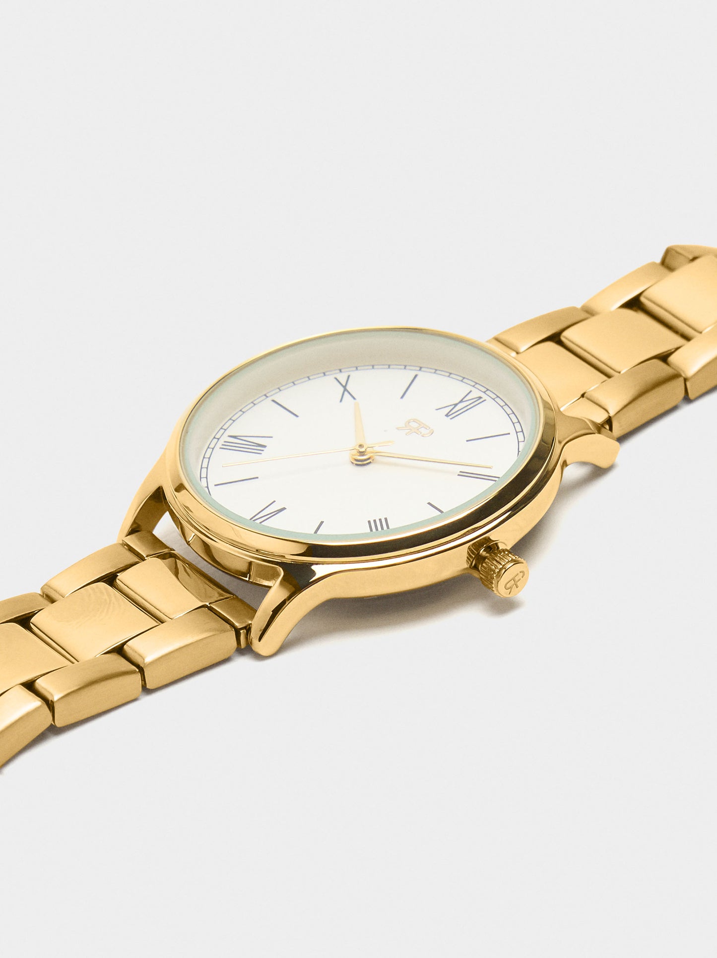 Gold Watch With Stainless Steel Strap