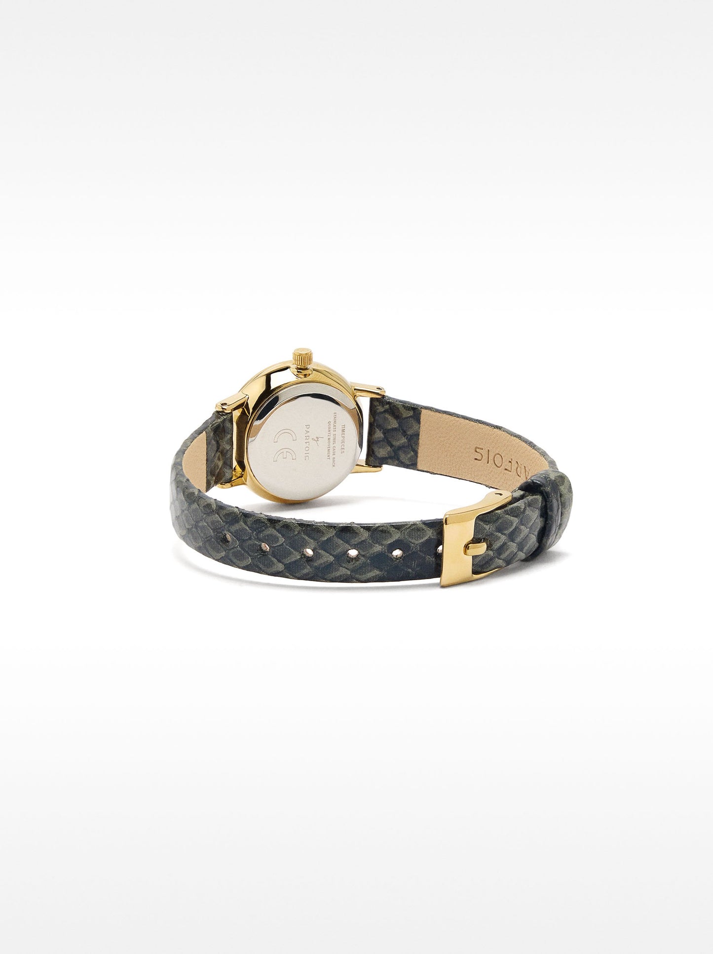 Oval Watch With Textured Strap