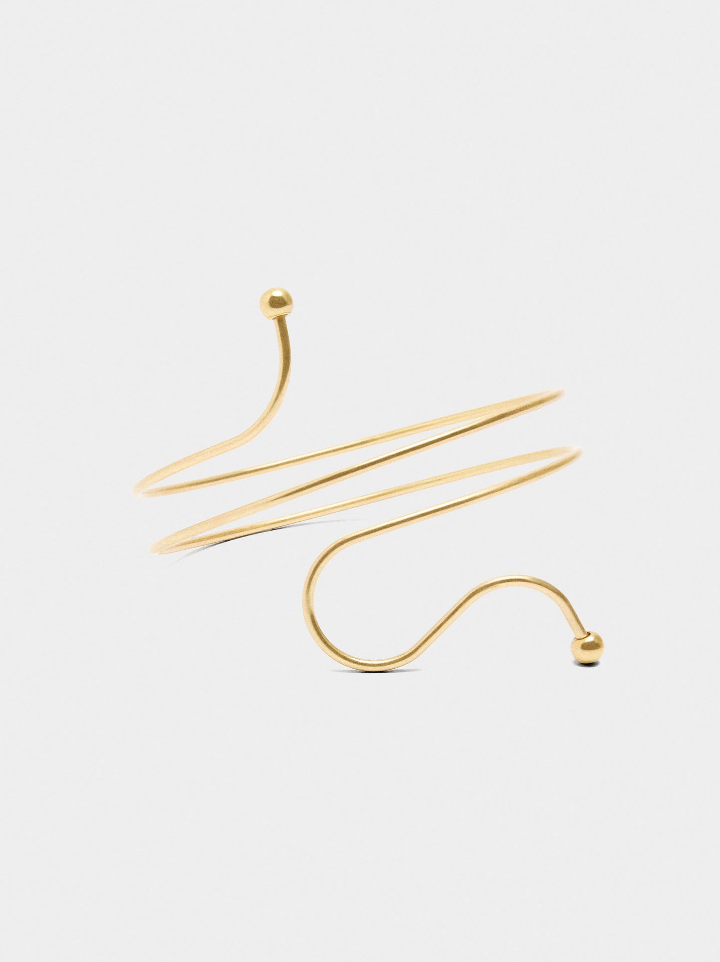 Spiral Bracelet With Spheres