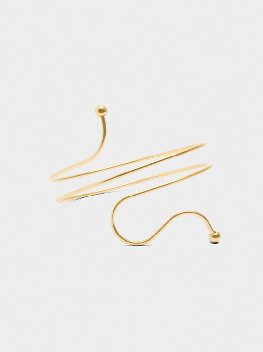 Spiral Bracelet With Spheres