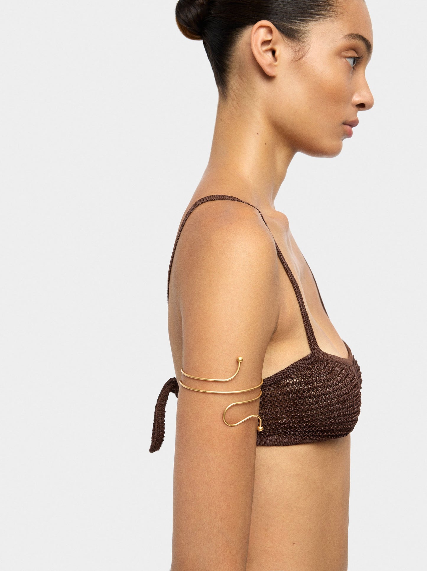 Spiral Bracelet With Spheres