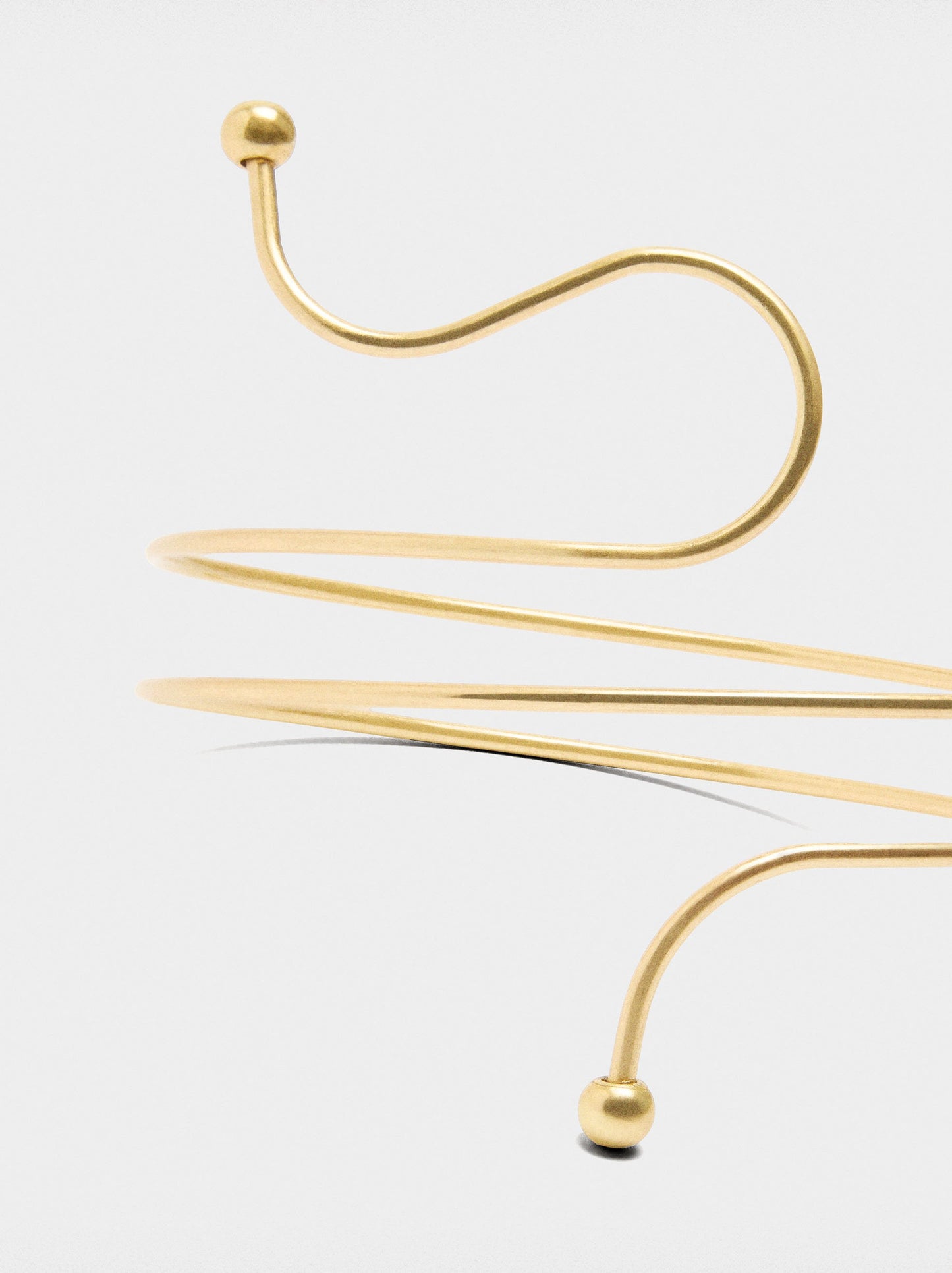 Spiral Bracelet With Spheres