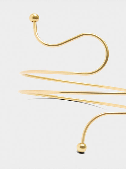 Spiral Bracelet With Spheres